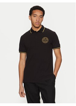 Versace Jeans Couture Polo 78GAGT00 Czarny Regular Fit ze sklepu MODIVO w kategorii T-shirty męskie - zdjęcie 177538687