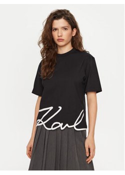 KARL LAGERFELD T-Shirt A1W17013 Czarny Relaxed Fit ze sklepu MODIVO w kategorii Bluzki damskie - zdjęcie 177545646