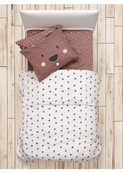 Sinsay - Bawełniany komplet pościeli z prześcieradłem - beżowy ze sklepu Sinsay w kategorii Prześcieradła - zdjęcie 177555278