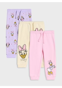 Sinsay - Spodnie dresowe Myszka Minnie 3 pack - kremowy ze sklepu Sinsay w kategorii Spodnie i półśpiochy - zdjęcie 177555478