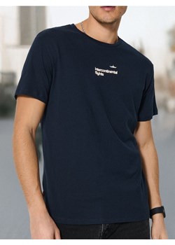 Sinsay - Koszulka - granatowy ze sklepu Sinsay w kategorii T-shirty męskie - zdjęcie 177556358