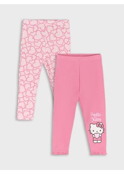 Sinsay - Legginsy 2 pack Hello Kitty - różowy ze sklepu Sinsay w kategorii Spodnie i półśpiochy - zdjęcie 177556588