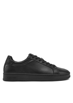 Sneakersy Calvin Klein Low Top Lace Up Woven HM0HM01767 Czarny ze sklepu eobuwie.pl w kategorii Buty sportowe męskie - zdjęcie 177559437