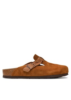 Klapki Birkenstock Boston Braided Leoi 1026713 Brązowy ze sklepu eobuwie.pl w kategorii Klapki damskie - zdjęcie 177559447