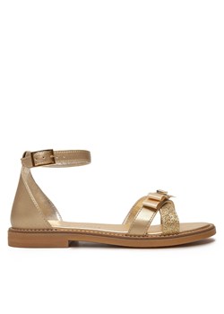 Sandały Tommy Hilfiger Sandal T4A2-33943-0572 S Złoty ze sklepu eobuwie.pl w kategorii Sandały dziecięce - zdjęcie 177559476