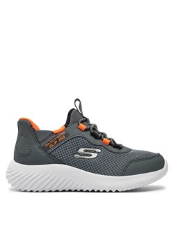 Sneakersy Skechers Bounder-Brisk-Burst 403822L/CCOR Szary ze sklepu eobuwie.pl w kategorii Buty sportowe dziecięce - zdjęcie 177559639