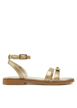 Sandały Calvin Klein Jeans Sandal V4A2-83052-1322 Złoty ze sklepu eobuwie.pl w kategorii Sandały dziecięce - zdjęcie 177559778