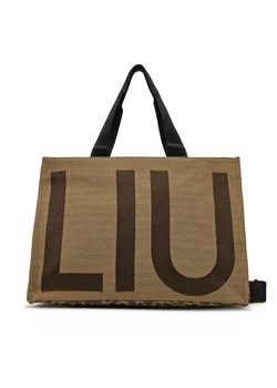 Torebka Liu Jo 2A5013 T6087 Brązowy ze sklepu eobuwie.pl w kategorii Torby Shopper bag - zdjęcie 177559875