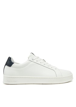 Sneakersy Calvin Klein Low Top Lace Up Woven HM0HM01767 Biały ze sklepu eobuwie.pl w kategorii Buty sportowe męskie - zdjęcie 177560105