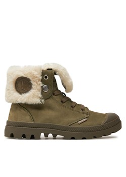 Trapery Palladium Baggy Nbk Wl 97962-377-M Khaki ze sklepu eobuwie.pl w kategorii Workery damskie - zdjęcie 177560209