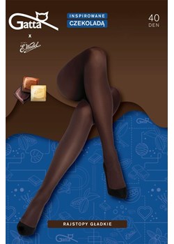 Rajstopy Gatta Tights Microfibre 40 DEN dark choco ze sklepu kontri.pl w kategorii Rajstopy - zdjęcie 177562266