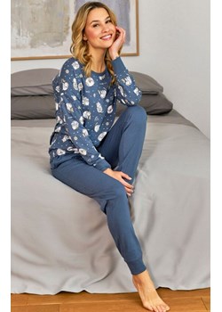 Doctor Nap piżama damska w urocze kotki PM.5272, Kolor niebieski-wzór, Rozmiar XL, Doctor Nap ze sklepu Primodo w kategorii Piżamy damskie - zdjęcie 177563575