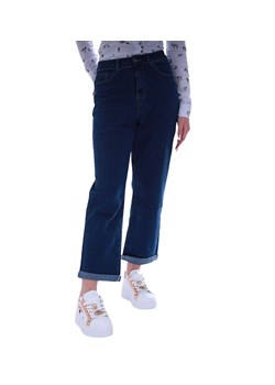 Granatowe jeansowe spodnie Boyfriend /H2 UB855 G340/ ze sklepu Pantofelek24.pl w kategorii Jeansy damskie - zdjęcie 177566155