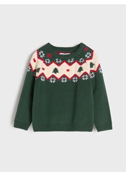 Sinsay - Sweter z motywem świątecznym - zielony ze sklepu Sinsay w kategorii Bluzy i swetry - zdjęcie 177568029