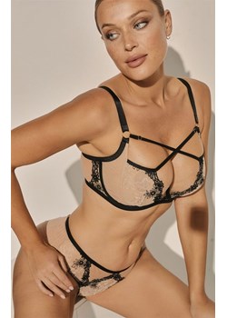 Figi damskie brazyliany Morning Promise B-1134/2, Kolor czarno-beżowy, Rozmiar S, Kinga ze sklepu Intymna w kategorii Majtki damskie - zdjęcie 177568389