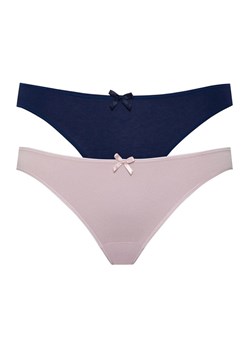 2-pack figi damskie F-MN-60/02, Kolor granatowo-różowy, Rozmiar L, leptir ze sklepu Intymna w kategorii Majtki damskie - zdjęcie 177568419
