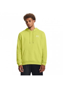 Męska bluza dresowa nierozpinana z kapturem Under Armour UA Icon Fleece Hoodie - khaki ze sklepu Sportstylestory.com w kategorii Bluzy męskie - zdjęcie 177573309