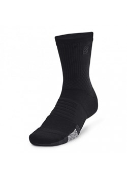Skarpetki treningowe uniseks Under Armour Curry UA AD Playmaker 1p Mid - czarne ze sklepu Sportstylestory.com w kategorii Skarpetki damskie - zdjęcie 177573375
