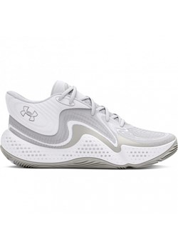 Buty do koszykówki uniseks Under Armour UA Spawn 6 Mid - szare ze sklepu Sportstylestory.com w kategorii Buty sportowe męskie - zdjęcie 177573798