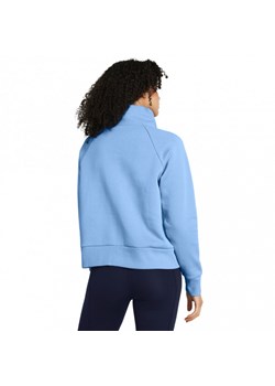 Damska bluza dresowa nierozpinana bez kaptura Under Armour UA Rival Fleece HZ - niebieska ze sklepu Sportstylestory.com w kategorii Bluzy damskie - zdjęcie 177577208