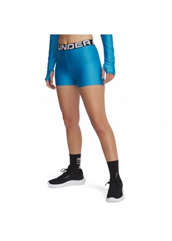 Damskie legginsy krótkie treningowe Under Armour UA Hg Authentics Shorty  - niebieskie ze sklepu Sportstylestory.com w kategorii Szorty - zdjęcie 177577255