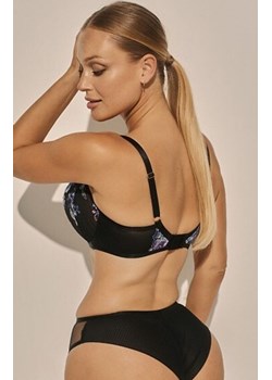 Kinga figi damskie brazyliany Flower Chick B-1161/2, Kolor czarno-niebieski, Rozmiar S, Kinga ze sklepu Intymna w kategorii Majtki damskie - zdjęcie 177577535