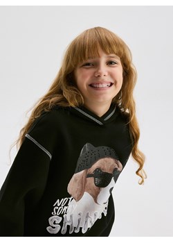 Reserved - Bluza z aplikacją - czarny - id: 390BM-99X - marki Reserved - 177581038 Reserved - Bluza z aplikacją - czarny ze sklepu Reserved w kategorii Bluzy dziewczęce - zdjęcie 177581038