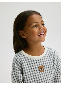 Reserved - Bluza z haftem - złamana biel ze sklepu Reserved w kategorii Bluzy dziewczęce - zdjęcie 177582566