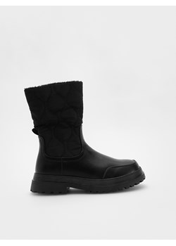 Reserved - Wysokie botki z ociepleniem - czarny ze sklepu Reserved w kategorii Buty zimowe dziecięce - zdjęcie 177586639