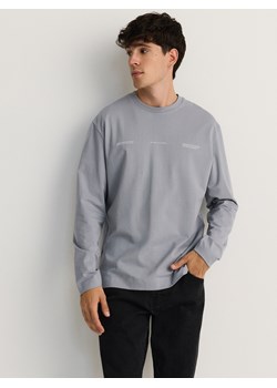 Reserved - Longsleeve regular z nadrukiem - jasnoniebieski ze sklepu Reserved w kategorii T-shirty męskie - zdjęcie 177587378