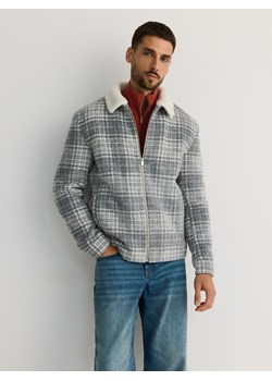 Reserved - Koszula comfort fit z grubej tkaniny - ciemnoszary ze sklepu Reserved w kategorii Koszule męskie - zdjęcie 177587847