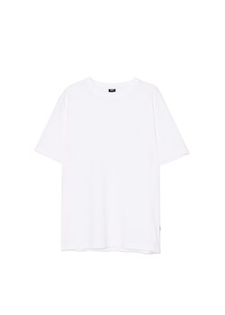 Cropp - Biała koszulka z naszywką Cropp - biały ze sklepu Cropp w kategorii T-shirty męskie - zdjęcie 177588077