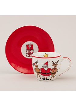 Filiżanka ze spodkiem Spirit of Christmas porcelana 200ml ze sklepu dekoria.pl w kategorii Dekoracje bożonarodzeniowe - zdjęcie 177591439