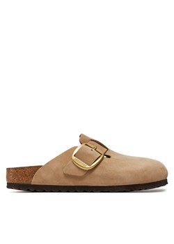 Klapki Birkenstock Boston Big Buckle Lenb 1028052 Beżowy ze sklepu eobuwie.pl w kategorii Klapki damskie - zdjęcie 177593648