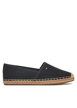 Espadryle Tommy Hilfiger Flag Canvas Espadrille FW0FW08541 Czarny ze sklepu eobuwie.pl w kategorii Espadryle damskie - zdjęcie 177593888