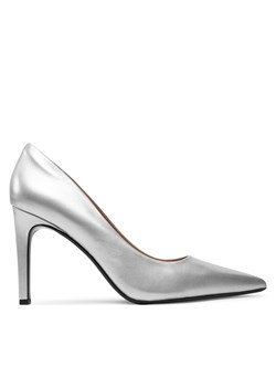 Szpilki Calvin Klein Heel Pump 90 - Met HW0HW02431 Srebrny ze sklepu eobuwie.pl w kategorii Czółenka - zdjęcie 177593945