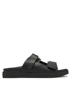 Sandały Calvin Klein Flat Adj Slide Eyelet HW0HW02489 Czarny ze sklepu eobuwie.pl w kategorii Sandały damskie - zdjęcie 177594438