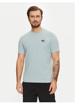 KARL LAGERFELD T-Shirt 755710 551224 Błękitny Regular Fit ze sklepu MODIVO w kategorii T-shirty męskie - zdjęcie 177595258