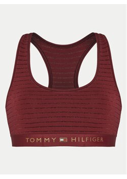 Tommy Hilfiger Top UW0UW05587 Bordowy Slim Fit ze sklepu MODIVO w kategorii Bluzki damskie - zdjęcie 177600308