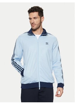 adidas Bluza adicolor Classics Beckenbauer JP2521 Błękitny Slim Fit ze sklepu MODIVO w kategorii Bluzy męskie - zdjęcie 177603709