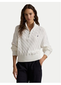 Polo Ralph Lauren Sweter 211963467 Biały Relaxed Fit ze sklepu MODIVO w kategorii Swetry damskie - zdjęcie 177603939