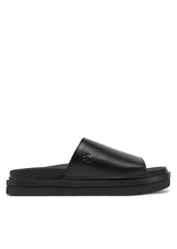 Calvin Klein Jeans Klapki Flat Molded Sandal Slide YW0YW01710 Czarny ze sklepu MODIVO w kategorii Klapki damskie - zdjęcie 177608206