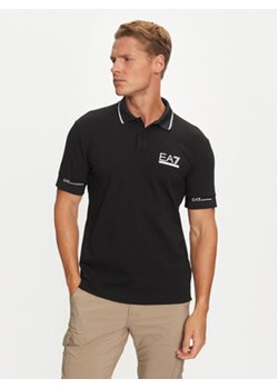 EA7 Emporio Armani Polo 3DPF19 PJ04Z 1200 Czarny Regular Fit ze sklepu MODIVO w kategorii T-shirty męskie - zdjęcie 177609399