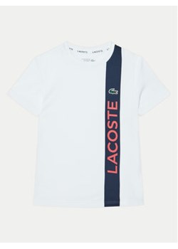 Lacoste T-Shirt TJ8489 Biały Regular Fit ze sklepu MODIVO w kategorii T-shirty chłopięce - zdjęcie 177610217