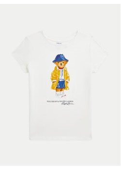 Polo Ralph Lauren T-Shirt 313957377001 Biały Regular Fit ze sklepu MODIVO w kategorii Bluzki dziewczęce - zdjęcie 177612796