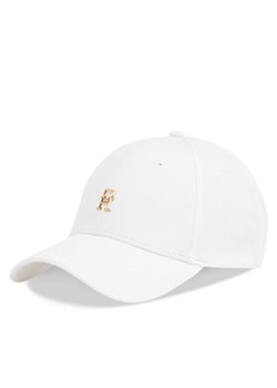 Tommy Hilfiger Czapka z daszkiem Elevated Chic Cap AW0AW17128 Biały ze sklepu MODIVO w kategorii Czapki z daszkiem damskie - zdjęcie 177613278