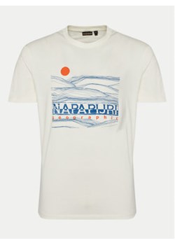 Napapijri T-Shirt S-Buti NP0A4INM Biały Regular Fit ze sklepu MODIVO w kategorii T-shirty męskie - zdjęcie 177615376