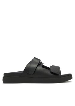 Calvin Klein Sandały Flat Adj Slide Eyelet HW0HW02489 Czarny ze sklepu MODIVO w kategorii Sandały damskie - zdjęcie 177620305