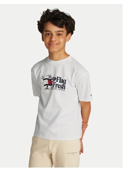 Tommy Hilfiger T-Shirt Flag Fun KB0KB09354 M Biały Regular Fit ze sklepu MODIVO w kategorii T-shirty chłopięce - zdjęcie 177620539