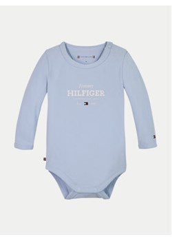 Tommy Hilfiger Body dziecięce Monotype Logo KN0KN01974 Błękitny ze sklepu MODIVO w kategorii Body niemowlęce - zdjęcie 177620548